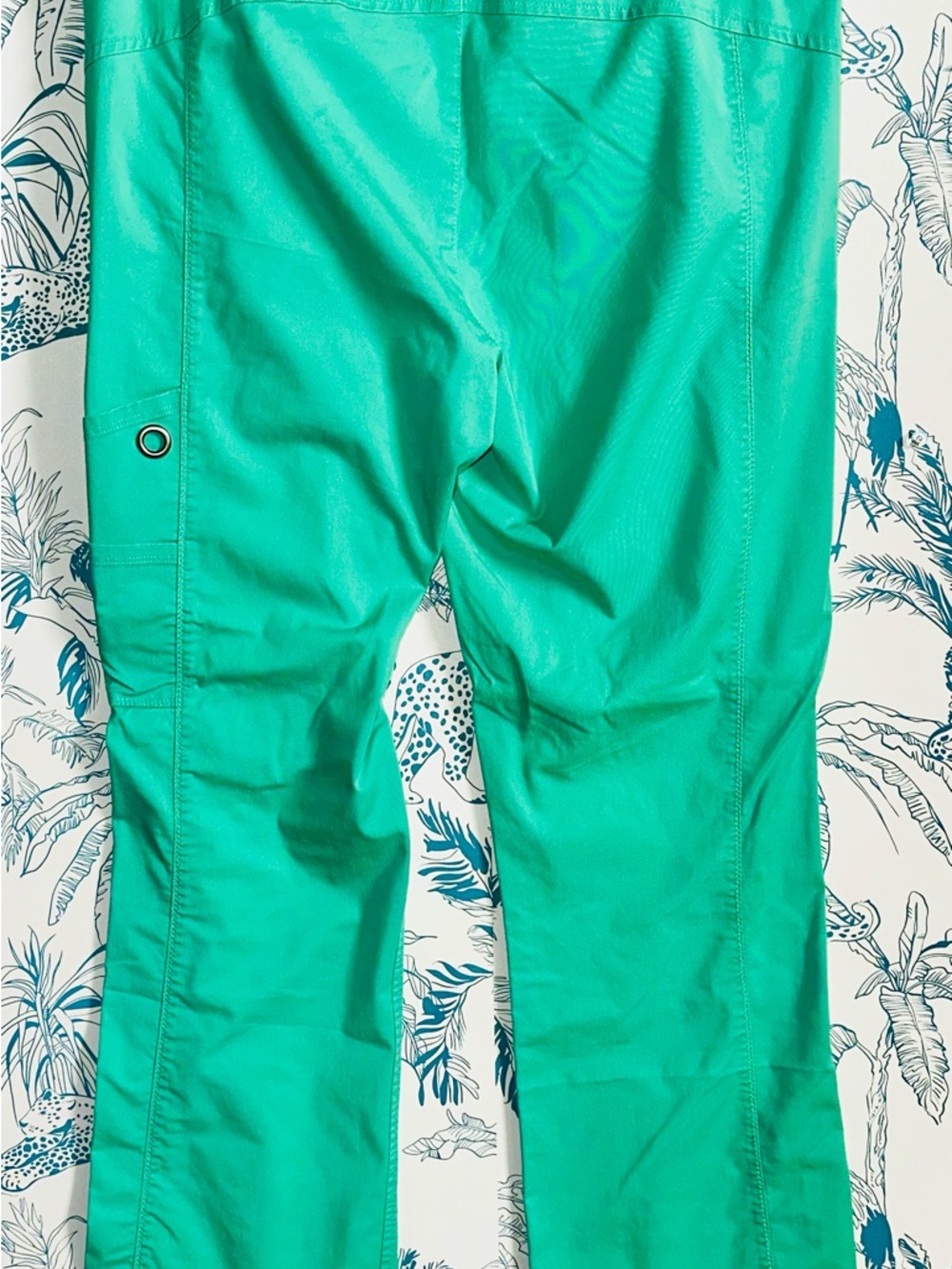 healing hands Teal Drawstring Utility Joggers with Black Waistband - Picture 2 of 7